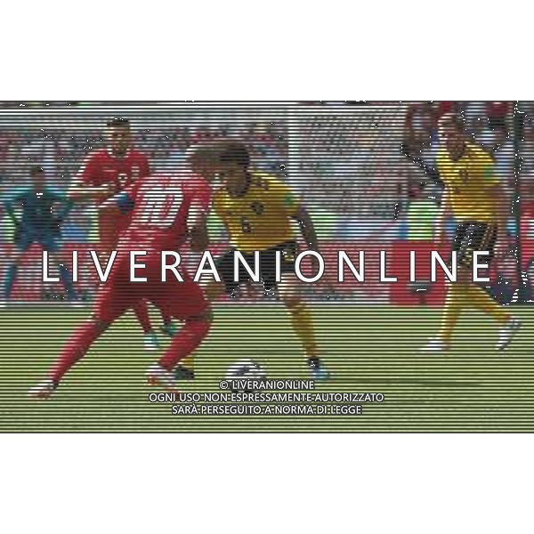 FIFA World Cup Russia 2018 Match No. 029, 2018-06-23 Belgium vs Tunisia Spartak Stadium PILKA NOZNA MISTRZOSTWA SWIATA W PILCE NOZNEJ MUNDIAL ROSJA 2018 BELGIA - TUNEZJA FOT. JOHN BOTOS PROJECT PLUS/NEWSPIX.PL --- Newspix.pl KHAZRI (TUN) WITSEL (BEL) AG ALDO LIVERANI SAS-ONLY ITALY