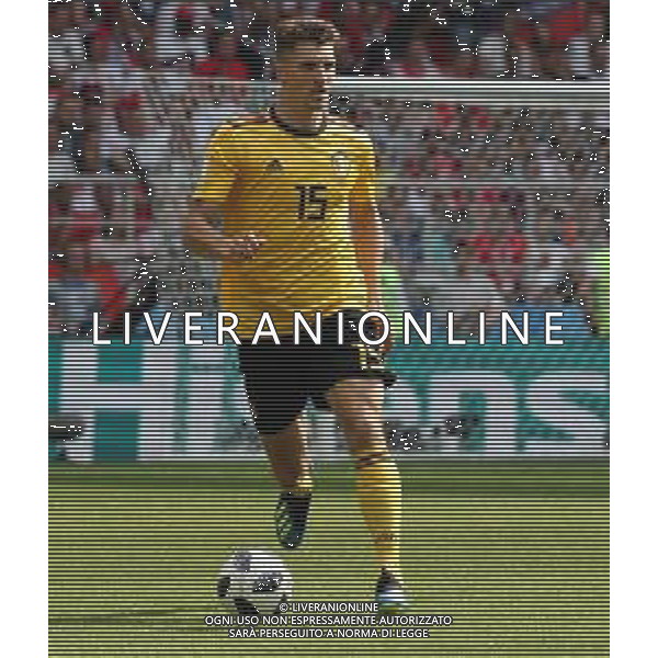 FIFA World Cup Russia 2018 Match No. 029, 2018-06-23 Belgium vs Tunisia Spartak Stadium PILKA NOZNA MISTRZOSTWA SWIATA W PILCE NOZNEJ MUNDIAL ROSJA 2018 BELGIA - TUNEZJA FOT. JOHN BOTOS PROJECT PLUS/NEWSPIX.PL --- Newspix.pl MEUNIER (BEL) AG ALDO LIVERANI SAS-ONLY ITALY