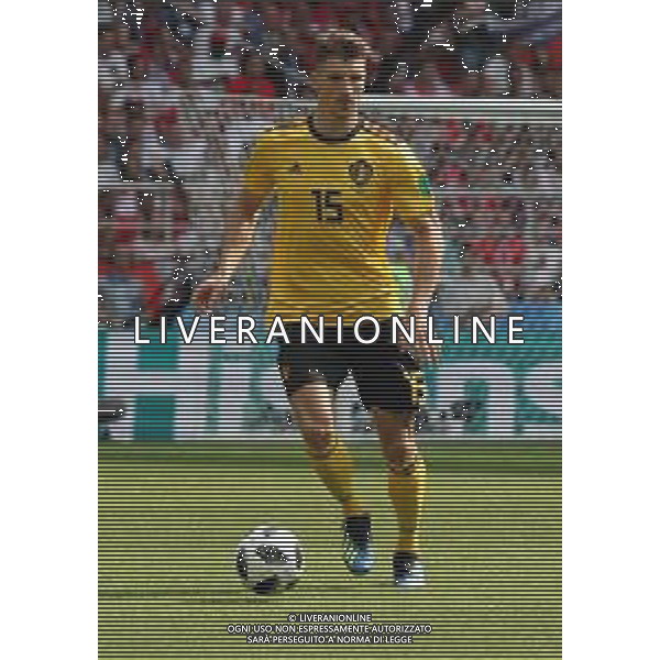FIFA World Cup Russia 2018 Match No. 029, 2018-06-23 Belgium vs Tunisia Spartak Stadium PILKA NOZNA MISTRZOSTWA SWIATA W PILCE NOZNEJ MUNDIAL ROSJA 2018 BELGIA - TUNEZJA FOT. JOHN BOTOS PROJECT PLUS/NEWSPIX.PL --- Newspix.pl MEUNIER (BEL) AG ALDO LIVERANI SAS-ONLY ITALY