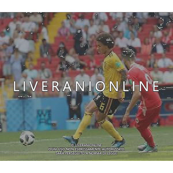 FIFA World Cup Russia 2018 Match No. 029, 2018-06-23 Belgium vs Tunisia Spartak Stadium PILKA NOZNA MISTRZOSTWA SWIATA W PILCE NOZNEJ MUNDIAL ROSJA 2018 BELGIA - TUNEZJA FOT. JOHN BOTOS PROJECT PLUS/NEWSPIX.PL --- Newspix.pl VERTONGHEN (BEL) AG ALDO LIVERANI SAS-ONLY ITALY