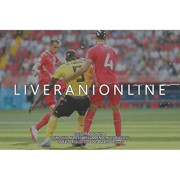 FIFA World Cup Russia 2018 Match No. 029, 2018-06-23 Belgium vs Tunisia Spartak Stadium PILKA NOZNA MISTRZOSTWA SWIATA W PILCE NOZNEJ MUNDIAL ROSJA 2018 BELGIA - TUNEZJA FOT. JOHN BOTOS PROJECT PLUS/NEWSPIX.PL --- Newspix.pl R. LUKAKU (BEL) AG ALDO LIVERANI SAS-ONLY ITALY