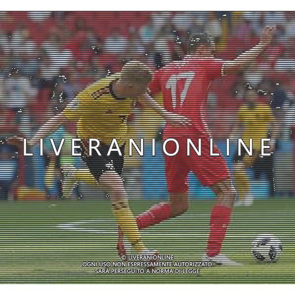 FIFA World Cup Russia 2018 Match No. 029, 2018-06-23 Belgium vs Tunisia Spartak Stadium PILKA NOZNA MISTRZOSTWA SWIATA W PILCE NOZNEJ MUNDIAL ROSJA 2018 BELGIA - TUNEZJA FOT. JOHN BOTOS PROJECT PLUS/NEWSPIX.PL --- Newspix.pl DE BRUYNE (BEL) AG ALDO LIVERANI SAS-ONLY ITALY
