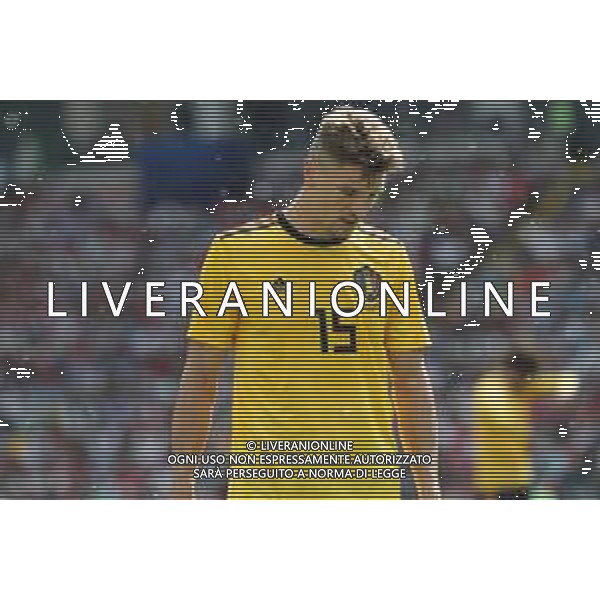 FIFA World Cup Russia 2018 Match No. 029, 2018-06-23 Belgium vs Tunisia Spartak Stadium PILKA NOZNA MISTRZOSTWA SWIATA W PILCE NOZNEJ MUNDIAL ROSJA 2018 BELGIA - TUNEZJA FOT. JOHN BOTOS PROJECT PLUS/NEWSPIX.PL --- Newspix.pl MEUNIER (BEL) AG ALDO LIVERANI SAS-ONLY ITALY