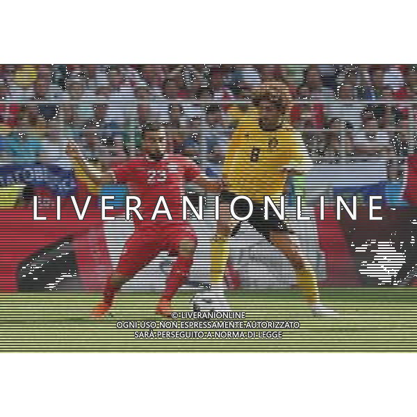FIFA World Cup Russia 2018 Match No. 029, 2018-06-23 Belgium vs Tunisia Spartak Stadium PILKA NOZNA MISTRZOSTWA SWIATA W PILCE NOZNEJ MUNDIAL ROSJA 2018 BELGIA - TUNEZJA FOT. JOHN BOTOS PROJECT PLUS/NEWSPIX.PL --- Newspix.pl FELLAINI (BEL) AG ALDO LIVERANI SAS-ONLY ITALY