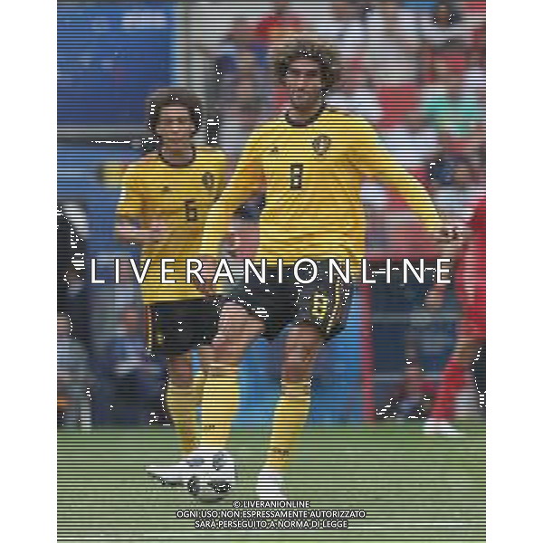 FIFA World Cup Russia 2018 Match No. 029, 2018-06-23 Belgium vs Tunisia Spartak Stadium PILKA NOZNA MISTRZOSTWA SWIATA W PILCE NOZNEJ MUNDIAL ROSJA 2018 BELGIA - TUNEZJA FOT. JOHN BOTOS PROJECT PLUS/NEWSPIX.PL --- Newspix.pl FELLAINI (BEL) AG ALDO LIVERANI SAS-ONLY ITALY