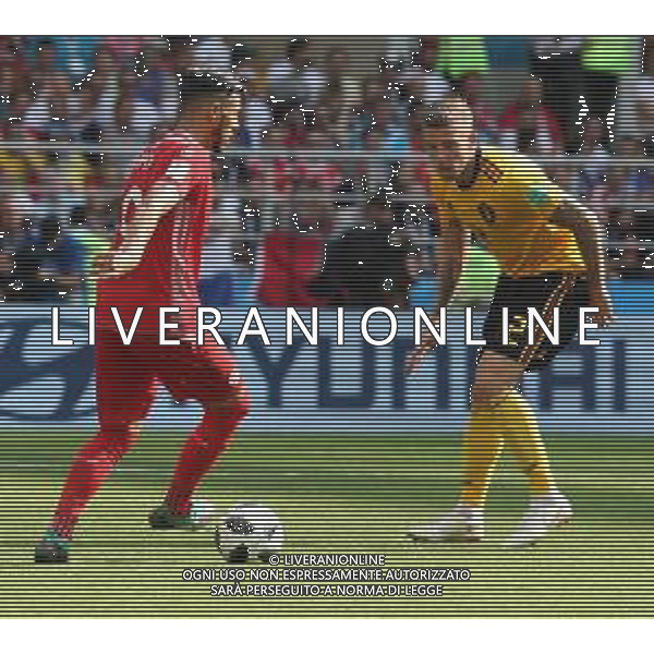 FIFA World Cup Russia 2018 Match No. 029, 2018-06-23 Belgium vs Tunisia Spartak Stadium PILKA NOZNA MISTRZOSTWA SWIATA W PILCE NOZNEJ MUNDIAL ROSJA 2018 BELGIA - TUNEZJA FOT. JOHN BOTOS PROJECT PLUS/NEWSPIX.PL --- Newspix.pl BADRI (TUN) ALDERWEIRELD (BEL) AG ALDO LIVERANI SAS-ONLY ITALY