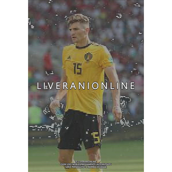 FIFA World Cup Russia 2018 Match No. 029, 2018-06-23 Belgium vs Tunisia Spartak Stadium PILKA NOZNA MISTRZOSTWA SWIATA W PILCE NOZNEJ MUNDIAL ROSJA 2018 BELGIA - TUNEZJA FOT. JOHN BOTOS PROJECT PLUS/NEWSPIX.PL --- Newspix.pl MEUNIER (BEL) AG ALDO LIVERANI SAS-ONLY ITALY
