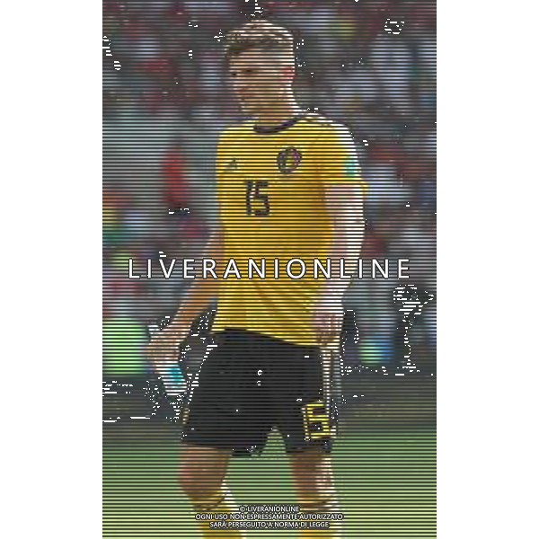 FIFA World Cup Russia 2018 Match No. 029, 2018-06-23 Belgium vs Tunisia Spartak Stadium PILKA NOZNA MISTRZOSTWA SWIATA W PILCE NOZNEJ MUNDIAL ROSJA 2018 BELGIA - TUNEZJA FOT. JOHN BOTOS PROJECT PLUS/NEWSPIX.PL --- Newspix.pl MEUNIER (BEL) AG ALDO LIVERANI SAS-ONLY ITALY