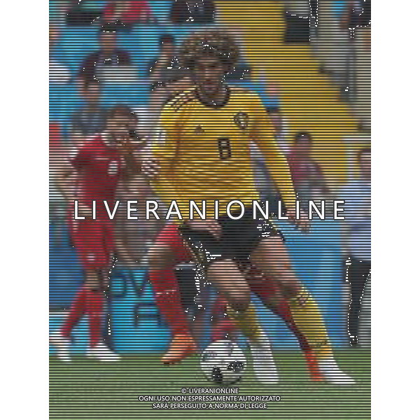 FIFA World Cup Russia 2018 Match No. 029, 2018-06-23 Belgium vs Tunisia Spartak Stadium PILKA NOZNA MISTRZOSTWA SWIATA W PILCE NOZNEJ MUNDIAL ROSJA 2018 BELGIA - TUNEZJA FOT. JOHN BOTOS PROJECT PLUS/NEWSPIX.PL --- Newspix.pl FELLAINI (BEL) AG ALDO LIVERANI SAS-ONLY ITALY