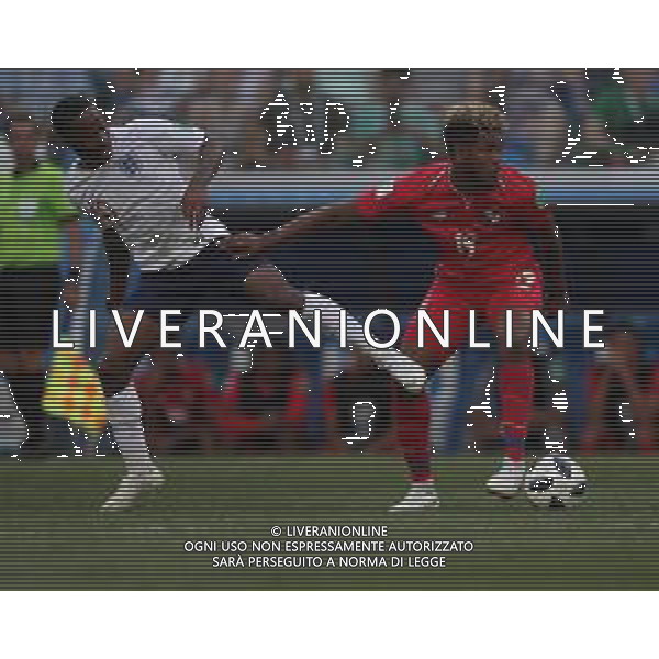 FIFA World Cup Russia 2018 Match No. 030, 2018-06-24 England vs Panama Nizhny Novgorod Stadium PILKA NOZNA MISTRZOSTWA SWIATA W PILCE NOZNEJ MUNDIAL ROSJA 2018 ANGLIA - PANAMA FOT. JOHN BOTOS PROJECT PLUS/NEWSPIX.PL --- Newspix.pl Raheem STERLING (ENG) Ricardo AVILA (PAN) AG ALDO LIVERANI SAS-ONLY ITALY