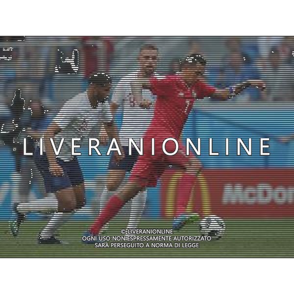 FIFA World Cup Russia 2018 Match No. 030, 2018-06-24 England vs Panama Nizhny Novgorod Stadium PILKA NOZNA MISTRZOSTWA SWIATA W PILCE NOZNEJ MUNDIAL ROSJA 2018 ANGLIA - PANAMA FOT. JOHN BOTOS PROJECT PLUS/NEWSPIX.PL --- Newspix.pl Jordan HENDERSON (ENG) Ruben LOFTUS-CHEEK (ENG) Blas PEREZ (PAN) AG ALDO LIVERANI SAS-ONLY ITALY