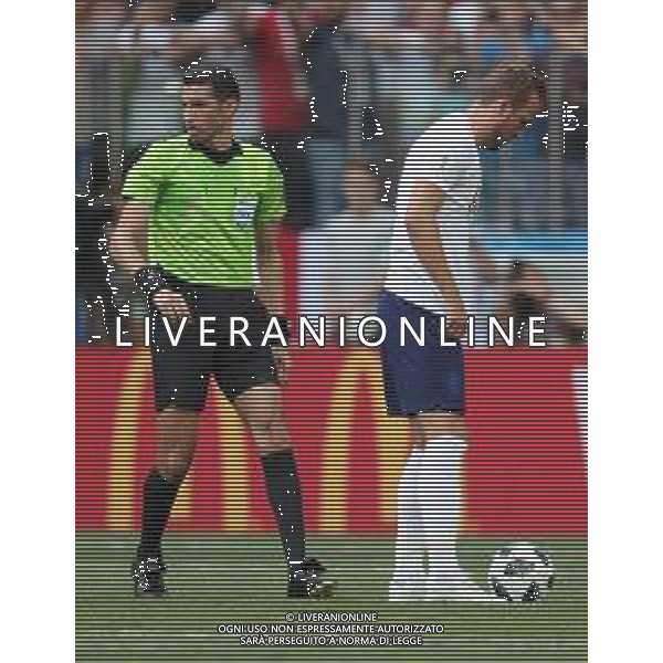 FIFA World Cup Russia 2018 Match No. 030, 2018-06-24 England vs Panama Nizhny Novgorod Stadium PILKA NOZNA MISTRZOSTWA SWIATA W PILCE NOZNEJ MUNDIAL ROSJA 2018 ANGLIA - PANAMA FOT. JOHN BOTOS PROJECT PLUS/NEWSPIX.PL --- Newspix.pl Harry KANE (ENG) Prepares to take penalty AG ALDO LIVERANI SAS-ONLY ITALY