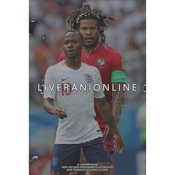 FIFA World Cup Russia 2018 Match No. 030, 2018-06-24 England vs Panama Nizhny Novgorod Stadium PILKA NOZNA MISTRZOSTWA SWIATA W PILCE NOZNEJ MUNDIAL ROSJA 2018 ANGLIA - PANAMA FOT. JOHN BOTOS PROJECT PLUS/NEWSPIX.PL --- Newspix.pl Raheem STERLING (ENG) Roman TORRES (PAN) AG ALDO LIVERANI SAS-ONLY ITALY