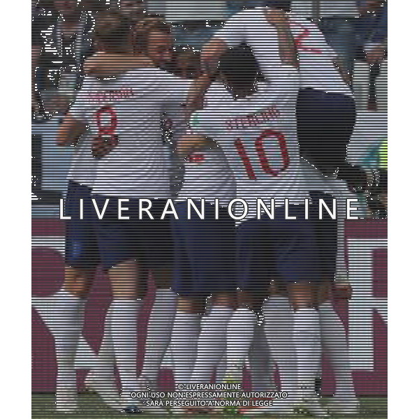 FIFA World Cup Russia 2018 Match No. 030, 2018-06-24 England vs Panama Nizhny Novgorod Stadium PILKA NOZNA MISTRZOSTWA SWIATA W PILCE NOZNEJ MUNDIAL ROSJA 2018 ANGLIA - PANAMA FOT. JOHN BOTOS PROJECT PLUS/NEWSPIX.PL --- Newspix.pl England celebrate first goal AG ALDO LIVERANI SAS-ONLY ITALY