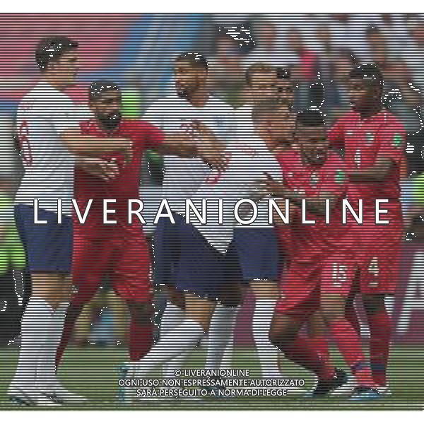 FIFA World Cup Russia 2018 Match No. 030, 2018-06-24 England vs Panama Nizhny Novgorod Stadium PILKA NOZNA MISTRZOSTWA SWIATA W PILCE NOZNEJ MUNDIAL ROSJA 2018 ANGLIA - PANAMA FOT. JOHN BOTOS PROJECT PLUS/NEWSPIX.PL --- Newspix.pl Harry MAGUIRE (ENG) Jordan HENDERSON (ENG) Eric DAVIES (PAN) Ruben LOFTUS-CHEEK (ENG) AG ALDO LIVERANI SAS-ONLY ITALY