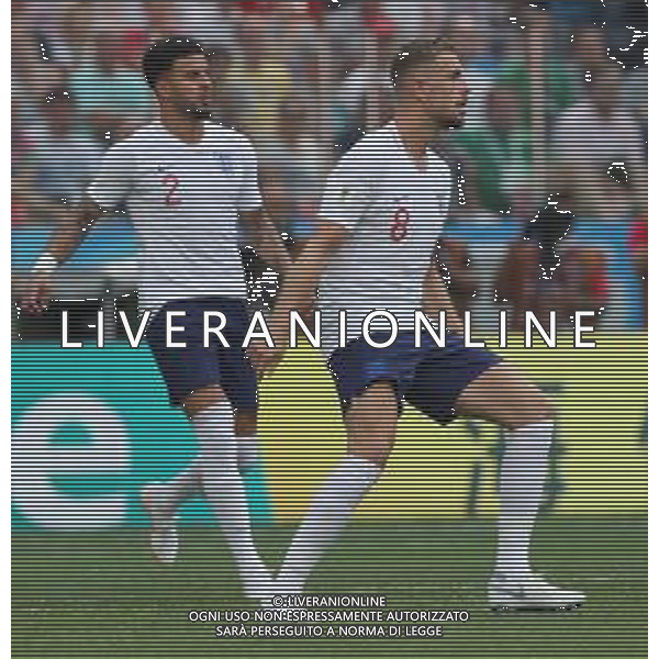 FIFA World Cup Russia 2018 Match No. 030, 2018-06-24 England vs Panama Nizhny Novgorod Stadium PILKA NOZNA MISTRZOSTWA SWIATA W PILCE NOZNEJ MUNDIAL ROSJA 2018 ANGLIA - PANAMA FOT. JOHN BOTOS PROJECT PLUS/NEWSPIX.PL --- Newspix.pl Kyle WALKER (ENG) Jordan HENDERSON (ENG) AG ALDO LIVERANI SAS-ONLY ITALY