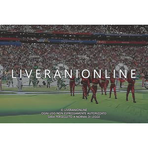 FIFA World Cup Russia 2018 Opening Ceremony 14th June 2018 PILKA NOZNA MISTRZOSTWA SWIATA W PILCE NOZNEJ MUNDIAL ROSJA 2018 OTWARCIE - CEREMONIA OTWARCIA FOT. JOHN BOTOS PROJECT PLUS/NEWSPIX.PL --- Newspix.pl Robbie Williams performs at the World Cup opening ceremony in Moscow AG ALDO LIVERANI SAS-ONLY ITALY