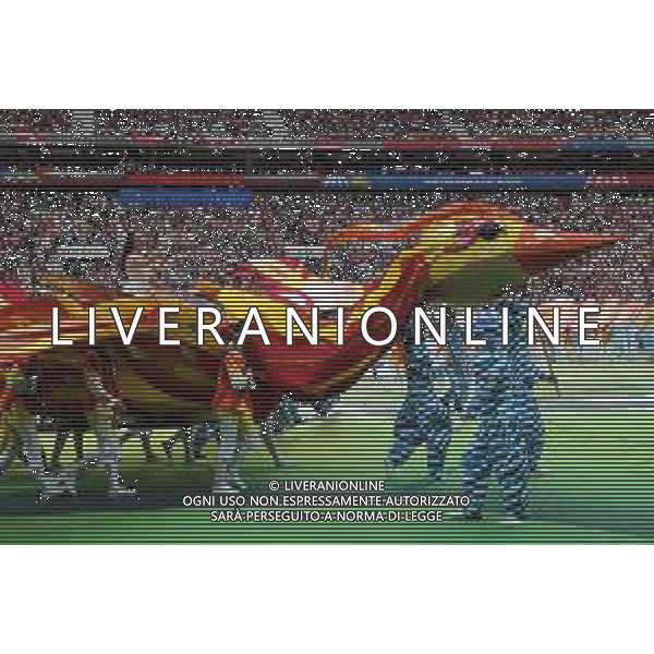 FIFA World Cup Russia 2018 Opening Ceremony 14th June 2018 PILKA NOZNA MISTRZOSTWA SWIATA W PILCE NOZNEJ MUNDIAL ROSJA 2018 OTWARCIE - CEREMONIA OTWARCIA FOT. JOHN BOTOS PROJECT PLUS/NEWSPIX.PL --- Newspix.pl Aida Garifullina performs at the World Cup opening ceremony in Moscow. AG ALDO LIVERANI SAS-ONLY ITALY