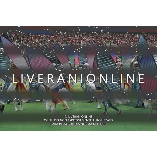 FIFA World Cup Russia 2018 Opening Ceremony 14th June 2018 PILKA NOZNA MISTRZOSTWA SWIATA W PILCE NOZNEJ MUNDIAL ROSJA 2018 OTWARCIE - CEREMONIA OTWARCIA FOT. JOHN BOTOS PROJECT PLUS/NEWSPIX.PL --- Newspix.pl FIFA World Cup Russia 2018 Opening Ceremony 14th June 2018 AG ALDO LIVERANI SAS-ONLY ITALY