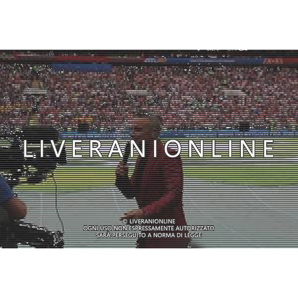 FIFA World Cup Russia 2018 Opening Ceremony 14th June 2018 PILKA NOZNA MISTRZOSTWA SWIATA W PILCE NOZNEJ MUNDIAL ROSJA 2018 OTWARCIE - CEREMONIA OTWARCIA FOT. JOHN BOTOS PROJECT PLUS/NEWSPIX.PL --- Newspix.pl Robbie Williams performs at the World Cup opening ceremony in Moscow AG ALDO LIVERANI SAS-ONLY ITALY