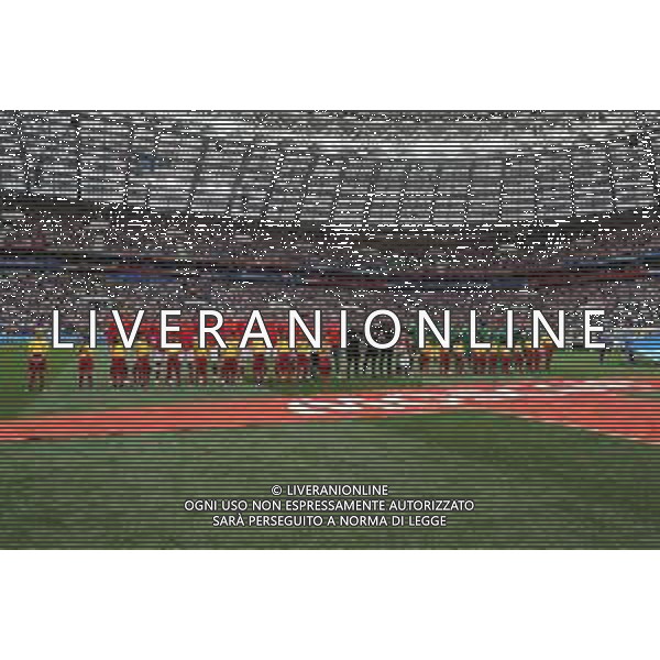 FIFA World Cup Russia 2018 Match No 01, 2018Đ06Đ14, Russia vs Saudi Arabia, Luzhniki Stadium (MLU) PILKA NOZNA MISTRZOSTWA SWIATA W PILCE NOZNEJ MUNDIAL ROSJA 2018 ROSJA - ARABIA SAUDYJSKA FOT. JOHN BOTOS PROJECT PLUS/NEWSPIX.PL --- Newspix.pl Russia & Saudi Arabia Line Up AG ALDO LIVERANI SAS-ONLY ITALY