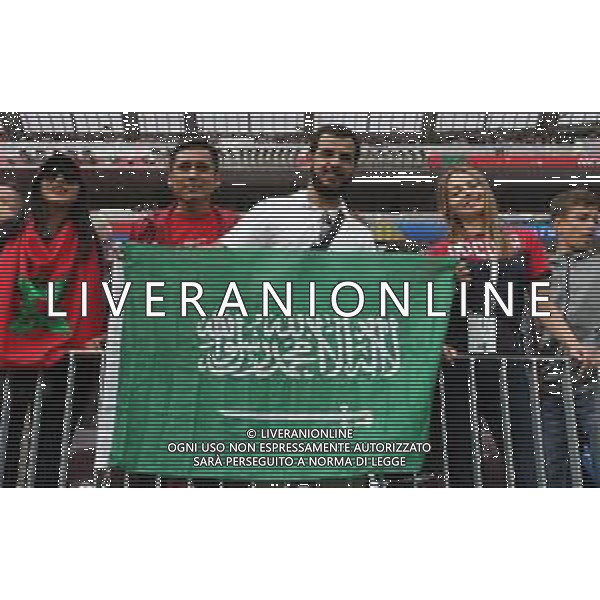 FIFA World Cup Russia 2018 Match No 01, 2018Đ06Đ14, Russia vs Saudi Arabia, Luzhniki Stadium (MLU) PILKA NOZNA MISTRZOSTWA SWIATA W PILCE NOZNEJ MUNDIAL ROSJA 2018 ROSJA - ARABIA SAUDYJSKA FOT. JOHN BOTOS PROJECT PLUS/NEWSPIX.PL --- Newspix.pl Morocan, Saudi Arabian, and Russian Fans AG ALDO LIVERANI SAS-ONLY ITALY