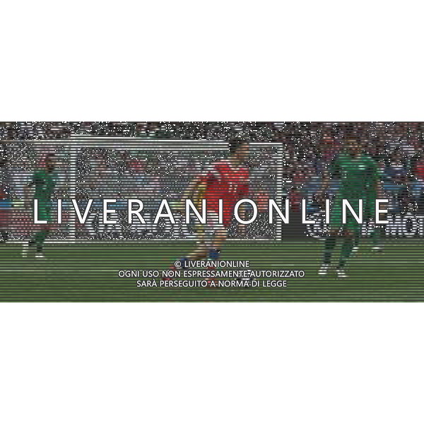 FIFA World Cup Russia 2018 Match No 01, 2018Đ06Đ14, Russia vs Saudi Arabia, Luzhniki Stadium (MLU) PILKA NOZNA MISTRZOSTWA SWIATA W PILCE NOZNEJ MUNDIAL ROSJA 2018 ROSJA - ARABIA SAUDYJSKA FOT. JOHN BOTOS PROJECT PLUS/NEWSPIX.PL --- Newspix.pl Aleksandr GOLOVIN (RUS) AG ALDO LIVERANI SAS-ONLY ITALY