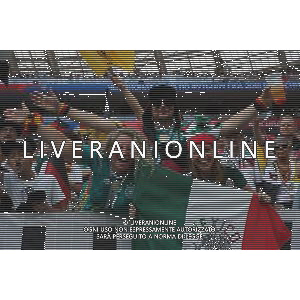 FIFA World Cup Russia 2018 Match No. 011, 2018-06-17 Germany vs Mexico Luzhniki Stadium PILKA NOZNA MISTRZOSTWA SWIATA W PILCE NOZNEJ MUNDIAL ROSJA 2018 NIEMCY - MEKSYK FOT. JOHN BOTOS PROJECT PLUS/NEWSPIX.PL --- Newspix.pl Mexican & German fans