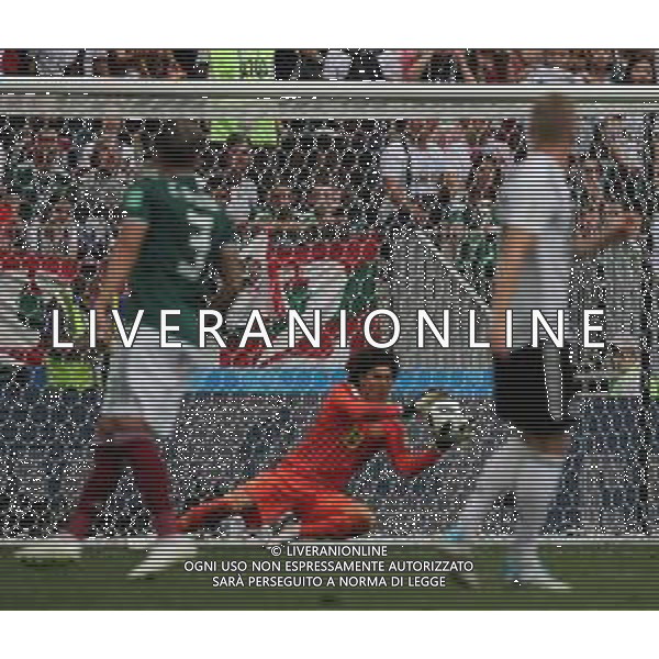 FIFA World Cup Russia 2018 Match No. 011, 2018-06-17 Germany vs Mexico Luzhniki Stadium PILKA NOZNA MISTRZOSTWA SWIATA W PILCE NOZNEJ MUNDIAL ROSJA 2018 NIEMCY - MEKSYK FOT. JOHN BOTOS PROJECT PLUS/NEWSPIX.PL --- Newspix.pl Guillermo OCHOA (MEX)