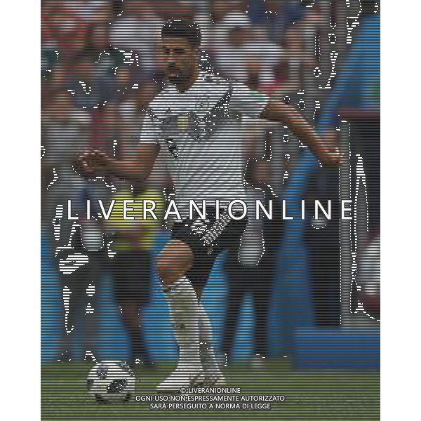 FIFA World Cup Russia 2018 Match No. 011, 2018-06-17 Germany vs Mexico Luzhniki Stadium PILKA NOZNA MISTRZOSTWA SWIATA W PILCE NOZNEJ MUNDIAL ROSJA 2018 NIEMCY - MEKSYK FOT. JOHN BOTOS PROJECT PLUS/NEWSPIX.PL --- Newspix.pl Sami KHEDIRA (GER)