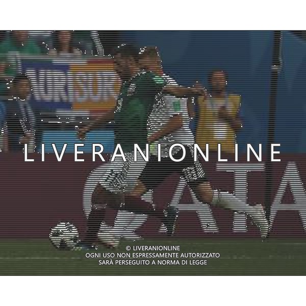FIFA World Cup Russia 2018 Match No. 011, 2018-06-17 Germany vs Mexico Luzhniki Stadium PILKA NOZNA MISTRZOSTWA SWIATA W PILCE NOZNEJ MUNDIAL ROSJA 2018 NIEMCY - MEKSYK FOT. JOHN BOTOS PROJECT PLUS/NEWSPIX.PL --- Newspix.pl Carlos VELA (MEX) & Joshua KIMMICH (GER)