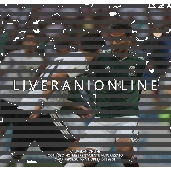 FIFA World Cup Russia 2018 Match No. 011, 2018-06-17 Germany vs Mexico Luzhniki Stadium PILKA NOZNA MISTRZOSTWA SWIATA W PILCE NOZNEJ MUNDIAL ROSJA 2018 NIEMCY - MEKSYK FOT. JOHN BOTOS PROJECT PLUS/NEWSPIX.PL --- Newspix.pl Rafael MARQUEZ (MEX) Playing in his 5th World Cup as Captain