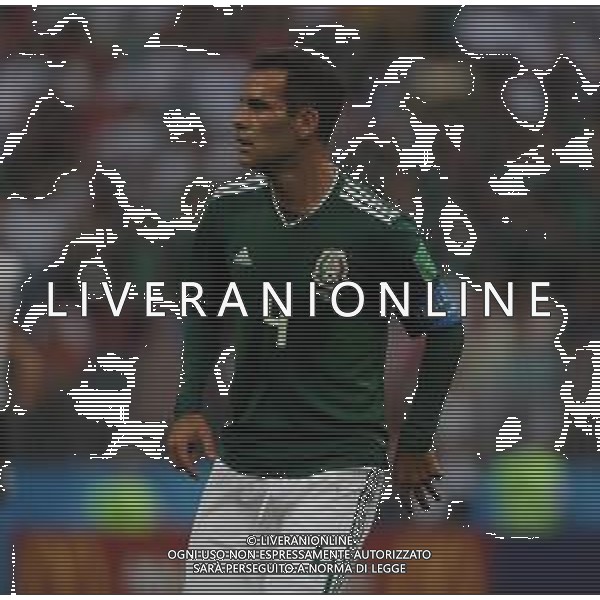 FIFA World Cup Russia 2018 Match No. 011, 2018-06-17 Germany vs Mexico Luzhniki Stadium PILKA NOZNA MISTRZOSTWA SWIATA W PILCE NOZNEJ MUNDIAL ROSJA 2018 NIEMCY - MEKSYK FOT. JOHN BOTOS PROJECT PLUS/NEWSPIX.PL --- Newspix.pl Rafael MARQUEZ (MEX) Playing in his 5th World Cup as Captain