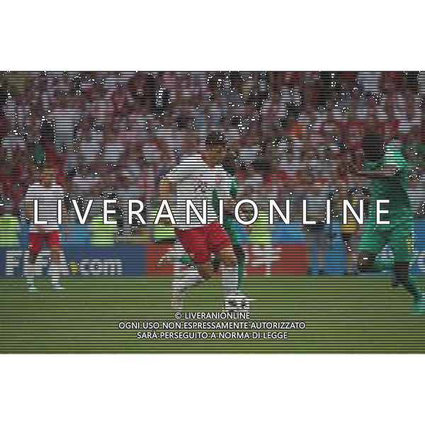 FIFA World Cup Russia 2018 Match No. 015, 2018-06-19 Poland vs Senegal Spartak Stadium PILKA NOZNA MISTRZOSTWA SWIATA W PILCE NOZNEJ MUNDIAL ROSJA 2018 POLSKA - SENEGAL FOT. JOHN BOTOS PROJECT PLUS/NEWSPIX.PL --- Newspix.pl Dawid KOWNACKI (POL) Cheikhou KOUYATE (SEN) AG ALDO LIVERANI SAS-ONLY ITALY