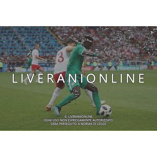 FIFA World Cup Russia 2018 Match No. 015, 2018-06-19 Poland vs Senegal Spartak Stadium PILKA NOZNA MISTRZOSTWA SWIATA W PILCE NOZNEJ MUNDIAL ROSJA 2018 POLSKA - SENEGAL FOT. JOHN BOTOS PROJECT PLUS/NEWSPIX.PL --- Newspix.pl Maciej RYBUS (POL) Idrissa Gana GUEYE (SEN) AG ALDO LIVERANI SAS-ONLY ITALY