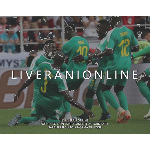 FIFA World Cup Russia 2018 Match No. 015, 2018-06-19 Poland vs Senegal Spartak Stadium PILKA NOZNA MISTRZOSTWA SWIATA W PILCE NOZNEJ MUNDIAL ROSJA 2018 POLSKA - SENEGAL FOT. JOHN BOTOS PROJECT PLUS/NEWSPIX.PL --- Newspix.pl Mbaye NIANG (SEN) second goal celebrations AG ALDO LIVERANI SAS-ONLY ITALY