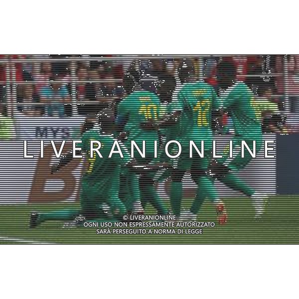FIFA World Cup Russia 2018 Match No. 015, 2018-06-19 Poland vs Senegal Spartak Stadium PILKA NOZNA MISTRZOSTWA SWIATA W PILCE NOZNEJ MUNDIAL ROSJA 2018 POLSKA - SENEGAL FOT. JOHN BOTOS PROJECT PLUS/NEWSPIX.PL --- Newspix.pl Mbaye NIANG (SEN) second goal celebrations AG ALDO LIVERANI SAS-ONLY ITALY