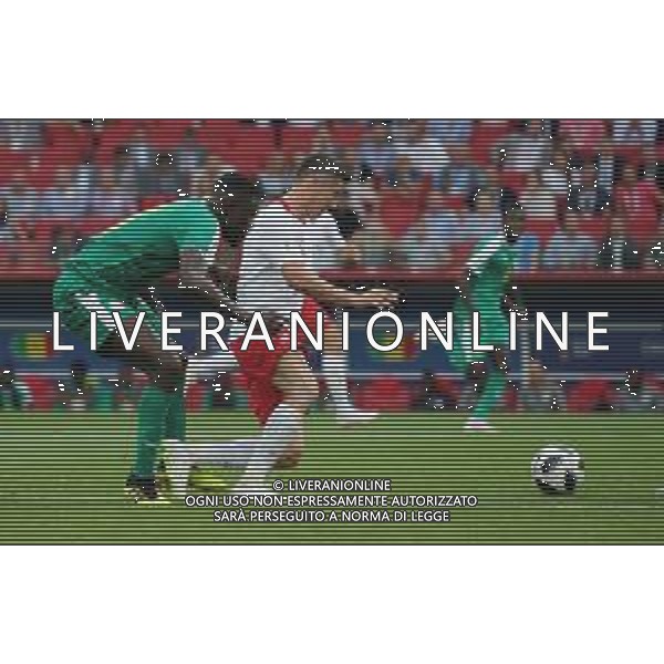 FIFA World Cup Russia 2018 Match No. 015, 2018-06-19 Poland vs Senegal Spartak Stadium PILKA NOZNA MISTRZOSTWA SWIATA W PILCE NOZNEJ MUNDIAL ROSJA 2018 POLSKA - SENEGAL FOT. JOHN BOTOS PROJECT PLUS/NEWSPIX.PL --- Newspix.pl Robert LEWANDOWSKI (POL) AG ALDO LIVERANI SAS-ONLY ITALY