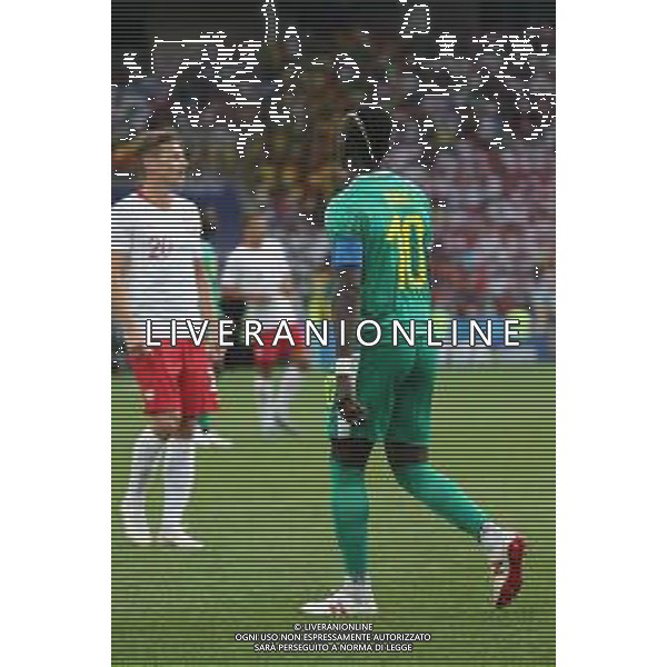 FIFA World Cup Russia 2018 Match No. 015, 2018-06-19 Poland vs Senegal Spartak Stadium PILKA NOZNA MISTRZOSTWA SWIATA W PILCE NOZNEJ MUNDIAL ROSJA 2018 POLSKA - SENEGAL FOT. JOHN BOTOS PROJECT PLUS/NEWSPIX.PL --- Newspix.pl Sadio MANE (SEN) AG ALDO LIVERANI SAS-ONLY ITALY