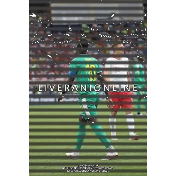 FIFA World Cup Russia 2018 Match No. 015, 2018-06-19 Poland vs Senegal Spartak Stadium PILKA NOZNA MISTRZOSTWA SWIATA W PILCE NOZNEJ MUNDIAL ROSJA 2018 POLSKA - SENEGAL FOT. JOHN BOTOS PROJECT PLUS/NEWSPIX.PL --- Newspix.pl Sadio MANE (SEN) AG ALDO LIVERANI SAS-ONLY ITALY