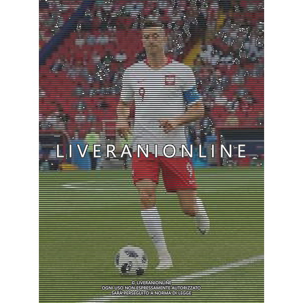 FIFA World Cup Russia 2018 Match No. 015, 2018-06-19 Poland vs Senegal Spartak Stadium PILKA NOZNA MISTRZOSTWA SWIATA W PILCE NOZNEJ MUNDIAL ROSJA 2018 POLSKA - SENEGAL FOT. JOHN BOTOS PROJECT PLUS/NEWSPIX.PL --- Newspix.pl Robert LEWANDOWSKI (POL) AG ALDO LIVERANI SAS-ONLY ITALY