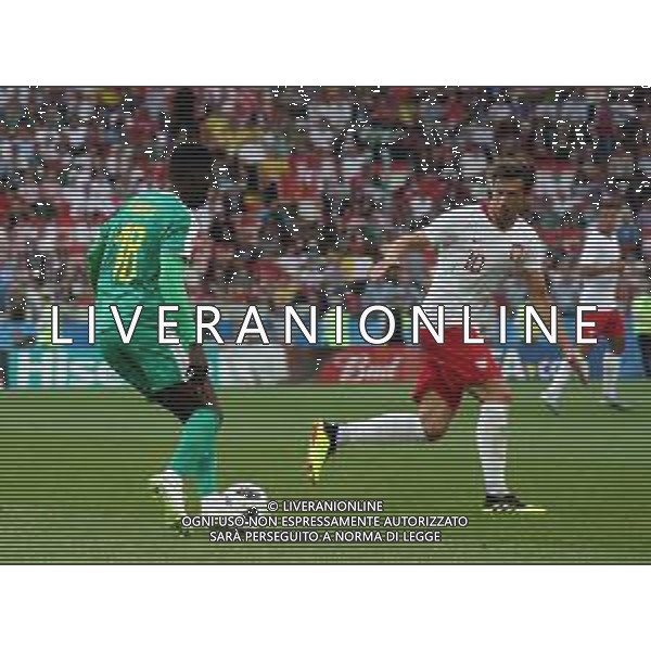 FIFA World Cup Russia 2018 Match No. 015, 2018-06-19 Poland vs Senegal Spartak Stadium PILKA NOZNA MISTRZOSTWA SWIATA W PILCE NOZNEJ MUNDIAL ROSJA 2018 POLSKA - SENEGAL FOT. JOHN BOTOS PROJECT PLUS/NEWSPIX.PL --- Newspix.pl Ismaila SARR (SEN) & Grzegorz KRYCHOWIAK (POL) AG ALDO LIVERANI SAS-ONLY ITALY