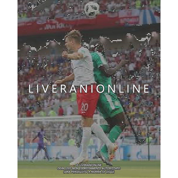 FIFA World Cup Russia 2018 Match No. 015, 2018-06-19 Poland vs Senegal Spartak Stadium PILKA NOZNA MISTRZOSTWA SWIATA W PILCE NOZNEJ MUNDIAL ROSJA 2018 POLSKA - SENEGAL FOT. JOHN BOTOS PROJECT PLUS/NEWSPIX.PL --- Newspix.pl Lukasz PISZCZEK (POL) & Alfred NDIAYE AG ALDO LIVERANI SAS-ONLY ITALY