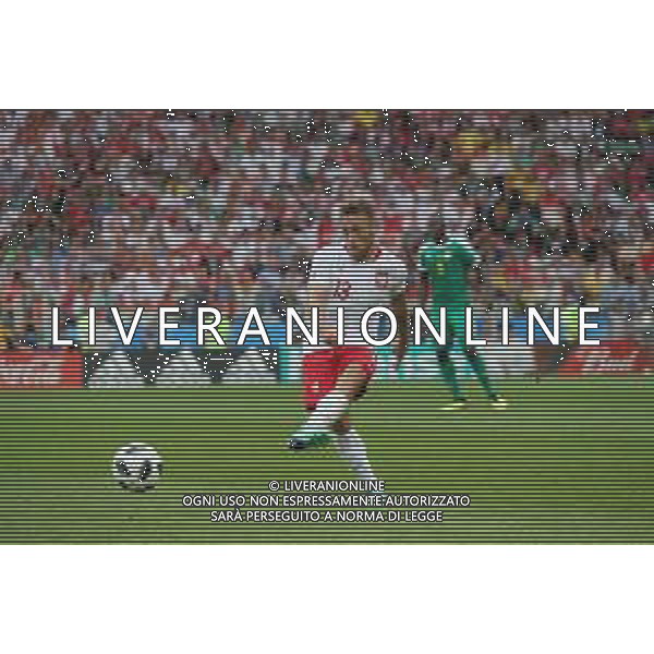 FIFA World Cup Russia 2018 Match No. 015, 2018-06-19 Poland vs Senegal Spartak Stadium PILKA NOZNA MISTRZOSTWA SWIATA W PILCE NOZNEJ MUNDIAL ROSJA 2018 POLSKA - SENEGAL FOT. JOHN BOTOS PROJECT PLUS/NEWSPIX.PL --- Newspix.pl Maciej RYBUS (POL) AG ALDO LIVERANI SAS-ONLY ITALY