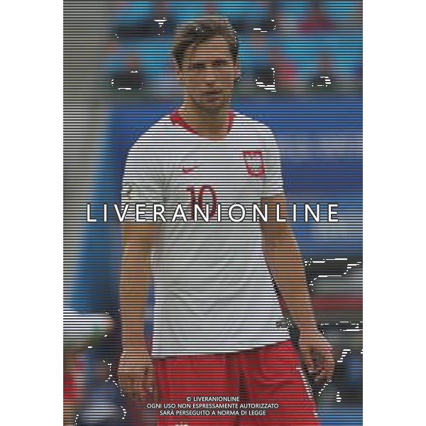 FIFA World Cup Russia 2018 Match No. 015, 2018-06-19 Poland vs Senegal Spartak Stadium PILKA NOZNA MISTRZOSTWA SWIATA W PILCE NOZNEJ MUNDIAL ROSJA 2018 POLSKA - SENEGAL FOT. JOHN BOTOS PROJECT PLUS/NEWSPIX.PL --- Newspix.pl Gregorz KRYCHOWIAK (POL) AG ALDO LIVERANI SAS-ONLY ITALY