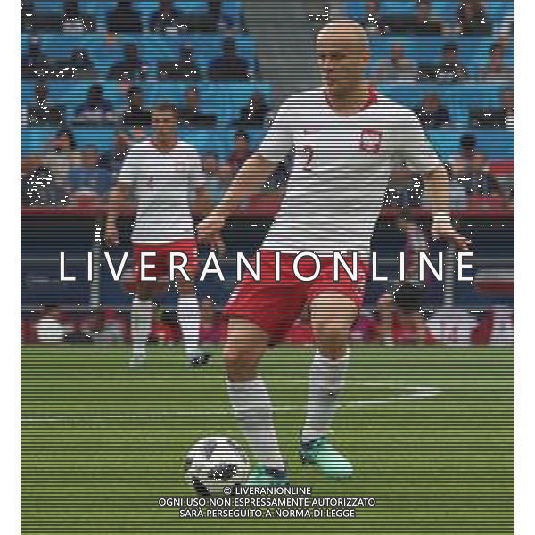 FIFA World Cup Russia 2018 Match No. 015, 2018-06-19 Poland vs Senegal Spartak Stadium PILKA NOZNA MISTRZOSTWA SWIATA W PILCE NOZNEJ MUNDIAL ROSJA 2018 POLSKA - SENEGAL FOT. JOHN BOTOS PROJECT PLUS/NEWSPIX.PL --- Newspix.pl Michal PAZDAN (POL) AG ALDO LIVERANI SAS-ONLY ITALY