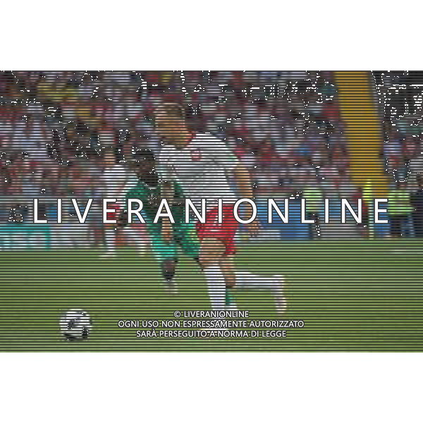 FIFA World Cup Russia 2018 Match No. 015, 2018-06-19 Poland vs Senegal Spartak Stadium PILKA NOZNA MISTRZOSTWA SWIATA W PILCE NOZNEJ MUNDIAL ROSJA 2018 POLSKA - SENEGAL FOT. JOHN BOTOS PROJECT PLUS/NEWSPIX.PL --- Newspix.pl Moussa WAGUE (SEN) & Kamil GROSICKI (POL) AG ALDO LIVERANI SAS-ONLY ITALY