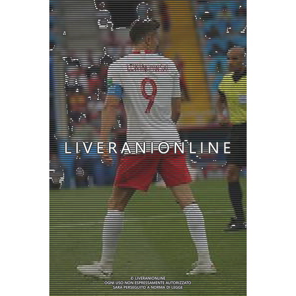 FIFA World Cup Russia 2018 Match No. 015, 2018-06-19 Poland vs Senegal Spartak Stadium PILKA NOZNA MISTRZOSTWA SWIATA W PILCE NOZNEJ MUNDIAL ROSJA 2018 POLSKA - SENEGAL FOT. JOHN BOTOS PROJECT PLUS/NEWSPIX.PL --- Newspix.pl Robert LEWANDOWSKI (POL) AG ALDO LIVERANI SAS-ONLY ITALY