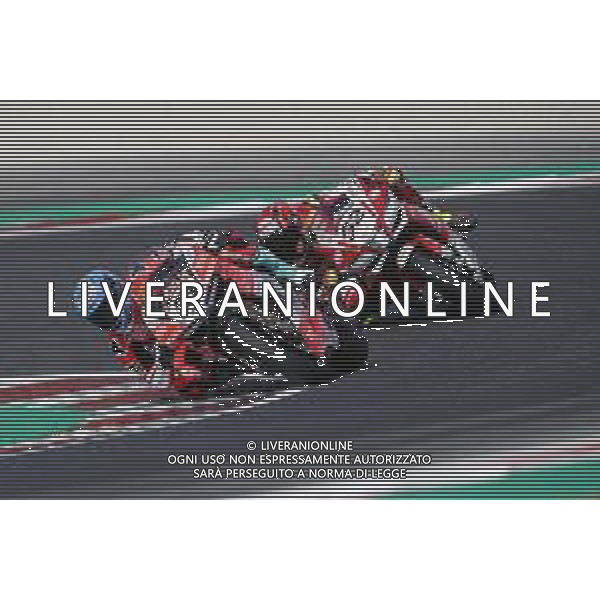 FIM World Superbike Championship Pirelli Riviera di Rimini Round Misano World Circuit Marco Simoncelli Free Practice 1 06/07/2018 nella foto: Marco Melandri (Ducati Panigale R) Lorenzo Savadori (Aprilia RSV RF) ©Claudio Zamagni/Agenzia Aldo Liverani Marco Melandri (Ducati Panigale R) Lorenzo Savadori (Aprilia RSV RF) during free pactice 1 FIM World Superbike Championship Pirelli Riviera di Rimini Round at Misano World Circuit Marco Simoncelli 06 July 2018 Photo Credit: Claudio Zamagni/Aldo Liverani Photo Agency