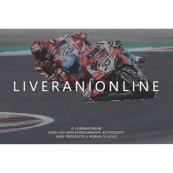 FIM World Superbike Championship Pirelli Riviera di Rimini Round Misano World Circuit Marco Simoncelli Free Practice 1 06/07/2018 nella foto: Marco Melandri (Ducati Panigale R) Lorenzo Savadori (Aprilia RSV RF) ©Claudio Zamagni/Agenzia Aldo Liverani Marco Melandri (Ducati Panigale R) Lorenzo Savadori (Aprilia RSV RF) during free pactice 1 FIM World Superbike Championship Pirelli Riviera di Rimini Round at Misano World Circuit Marco Simoncelli 06 July 2018 Photo Credit: Claudio Zamagni/Aldo Liverani Photo Agency